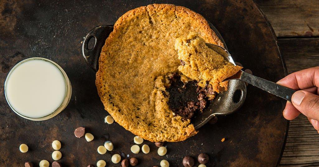 Triple Chocolate Cast Iron Cookie Recipe Traeger Grills